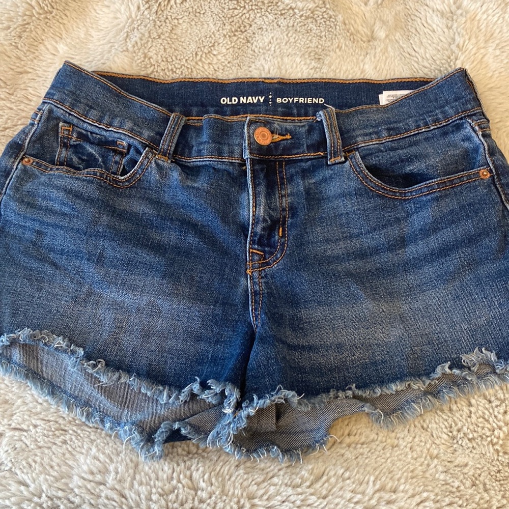 Old Navy denim blue jean shorts 4